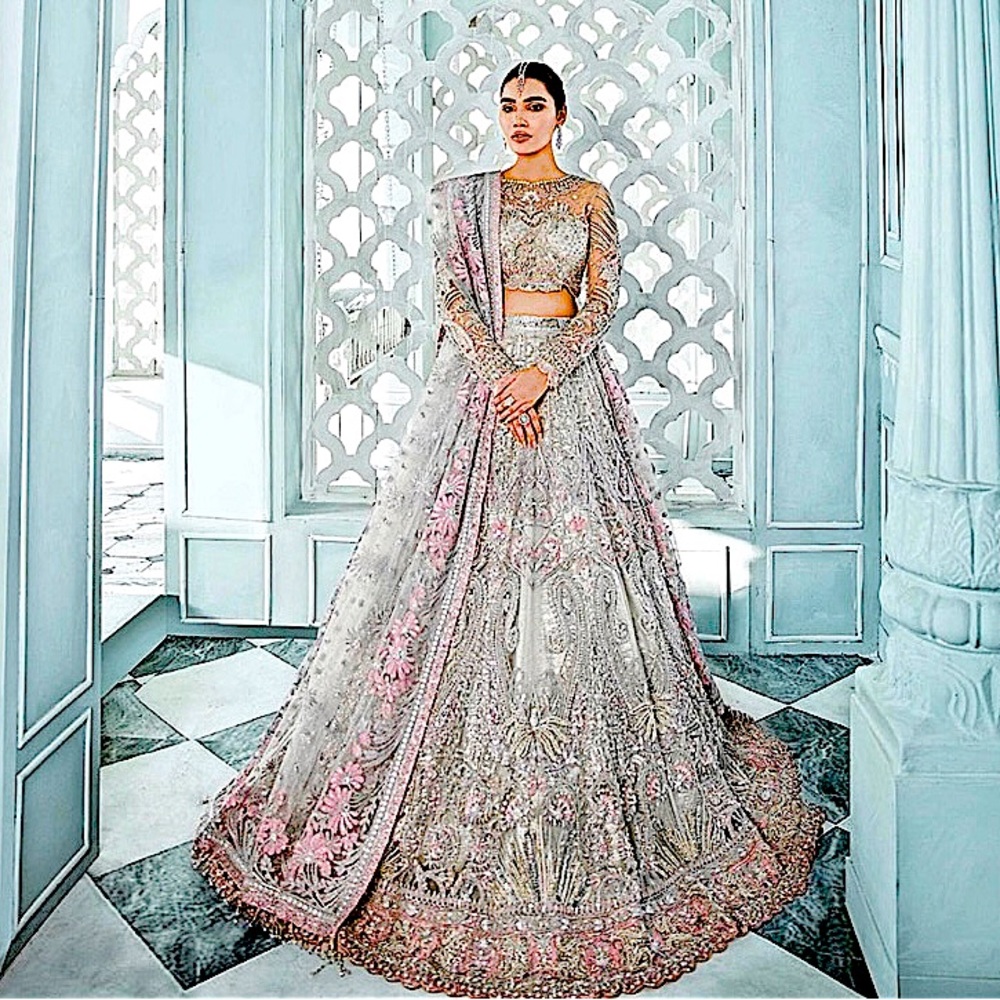 well renown, elite Pakistani designer, Republic selling a bridal 3 piece lengha